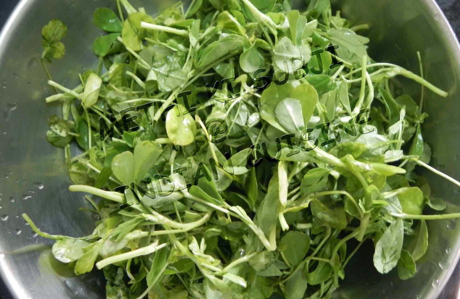 Methi Ki Sabzi Methi Bhaji Delicious Healthy Home Made Indian Food