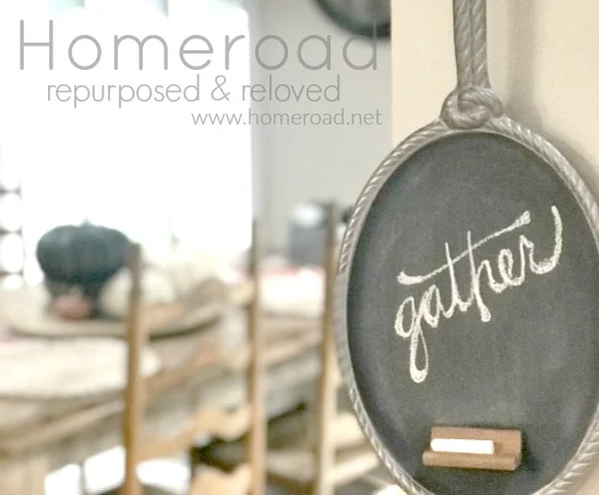 DIY Repurposed Hanging Chalkboard