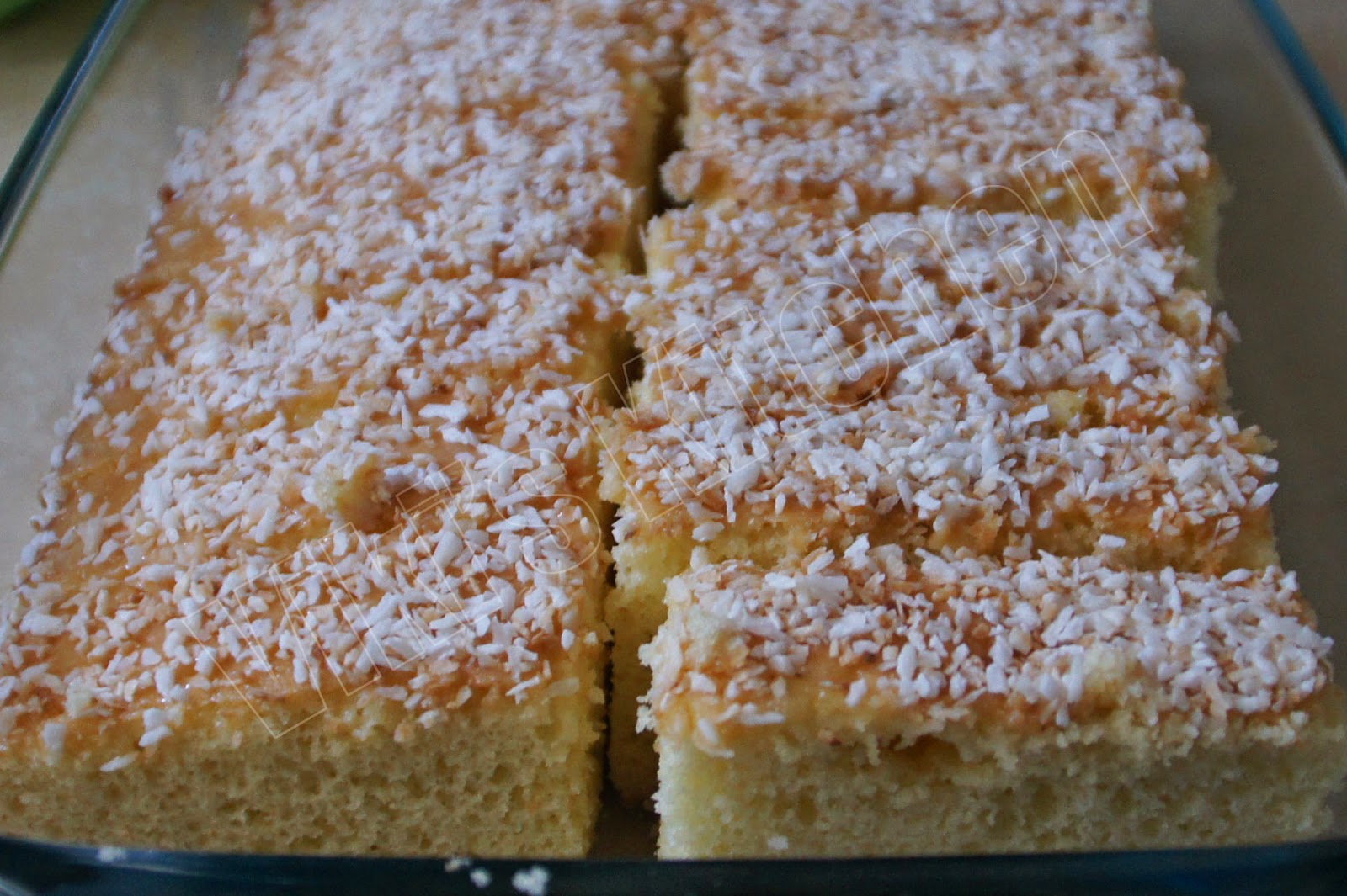 Viki 's Kitchen Coconut poke cake