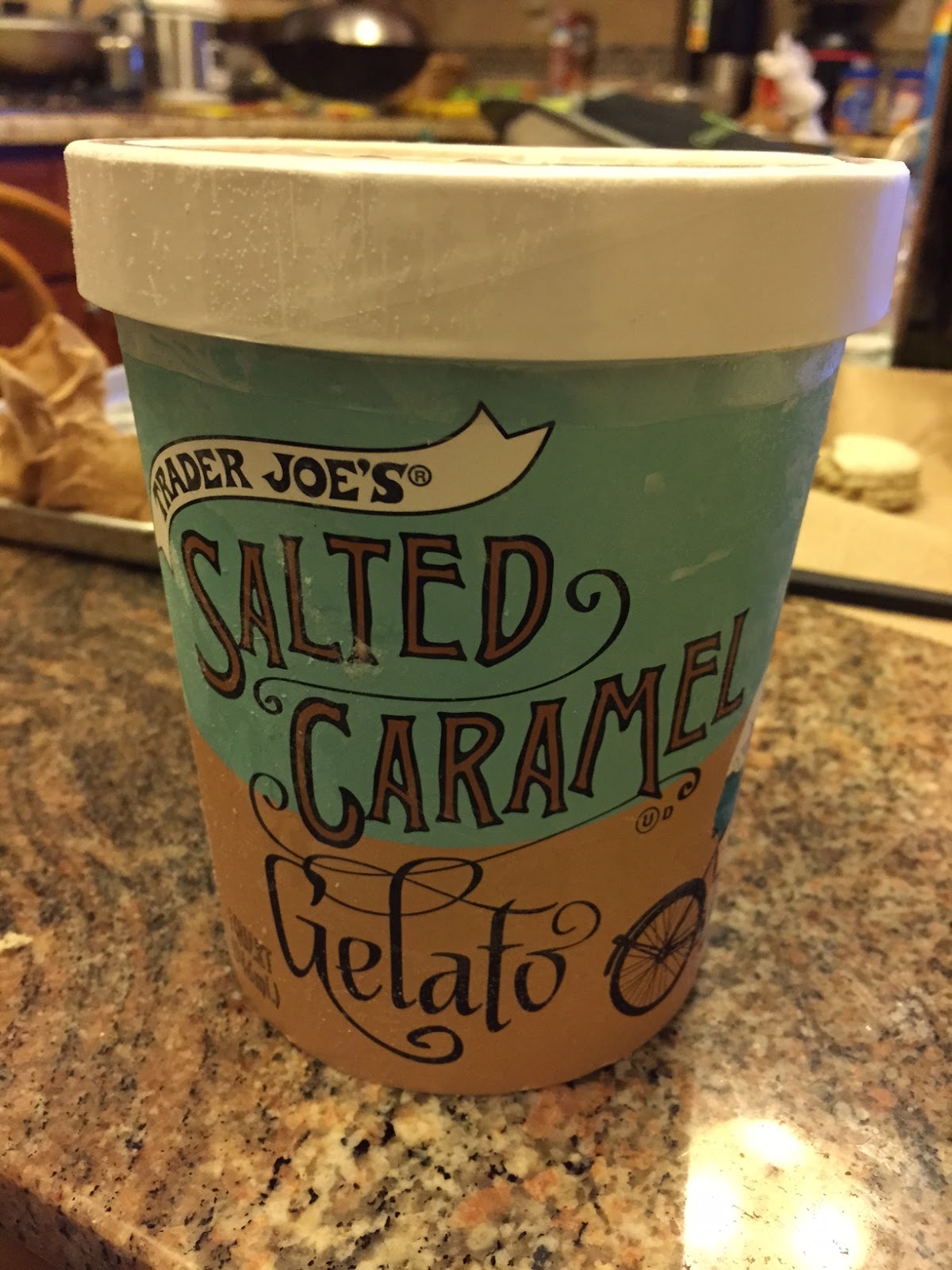 Review Trader Joe's Salted Caramel Gelato A Nibble Bit