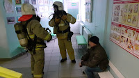 (ФОТО)Занятия по решению пожарно-тактической задачи