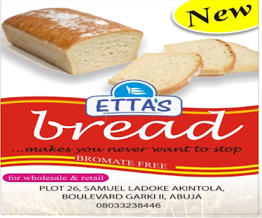 Get Etta's 'Bromate Free' Bread Abuja