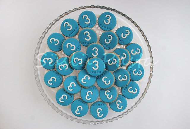 Süslü Pasta Servislik Kurabiyeler Yaş