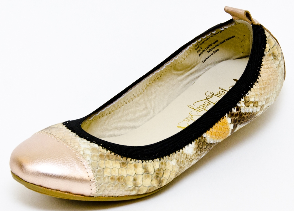 Shoe of the Day | Very Lovely Soles Rose Multi/Rose Gold Ballet Flats ...