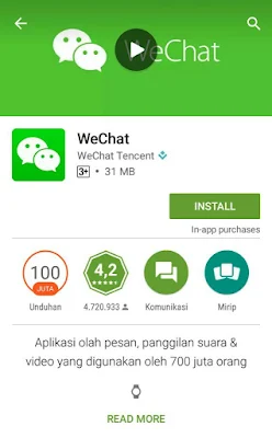 Cara mendaftar Wechat