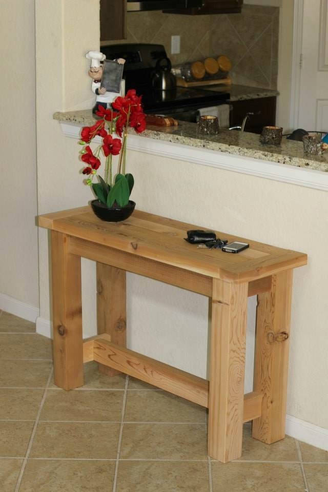 Rustic DIY Projects How To Console Table