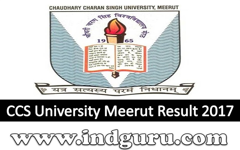 CCS University Meerut Result 2017 CCS University Meerut Result