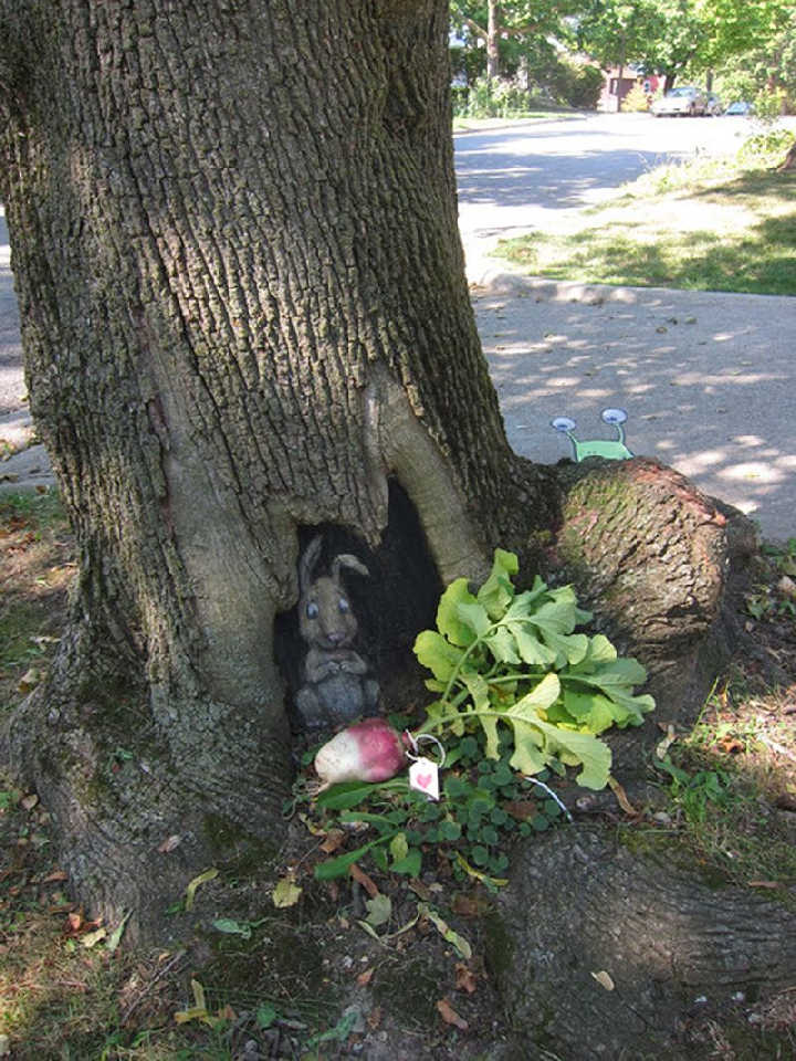 David Zinn. Странное существо 9