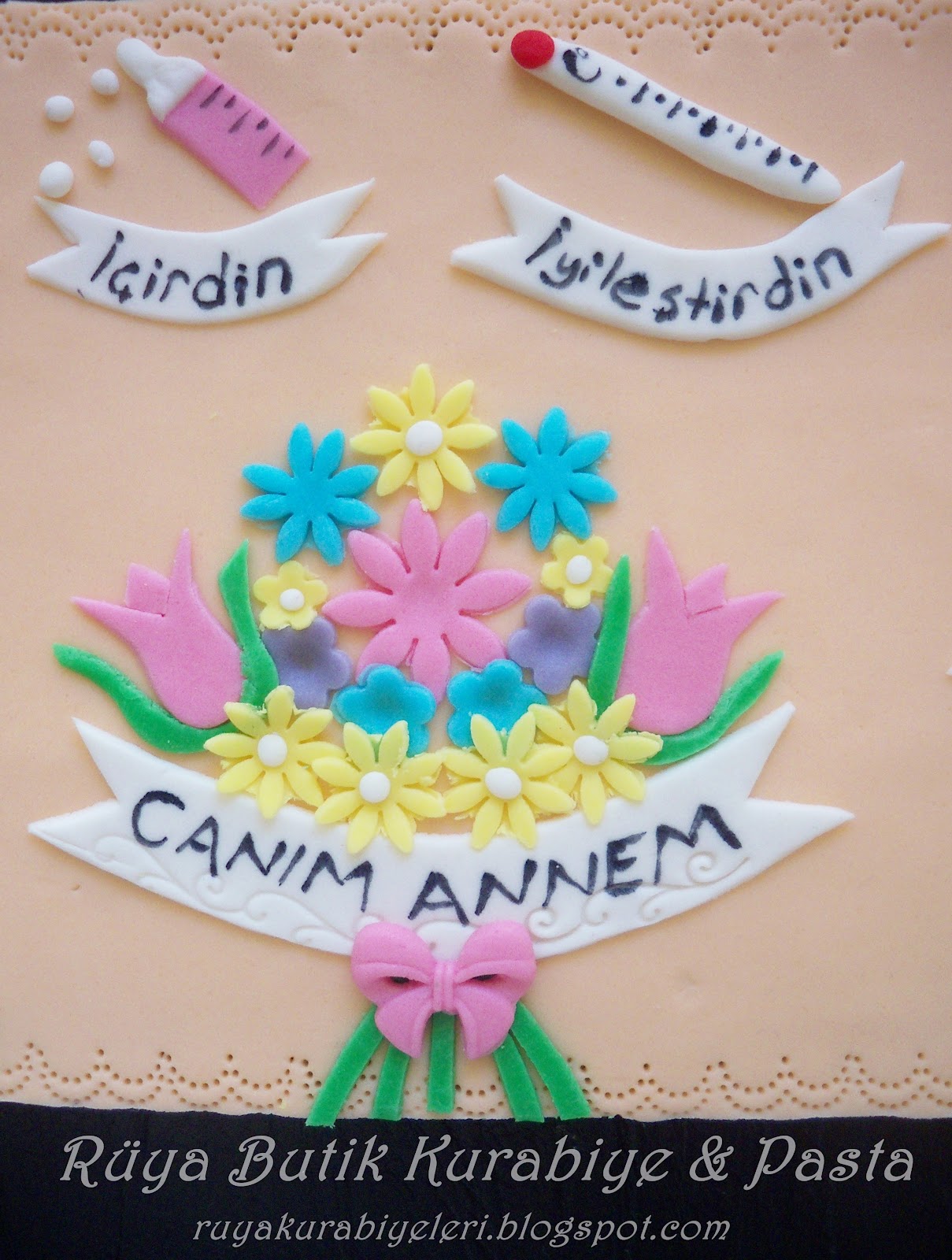 Rüya Butik Kurabiye &amp; Pasta Annelere Pasta Kurabiye Gül Kek Modelleri