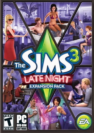 Sims 3 late night packshot