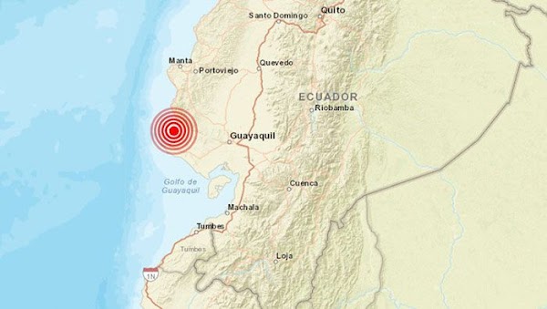 Se registra fuerte sismo de magnitud 6.2 en Ecuador, seguido por 8 réplicas Se registra fuerte sismo de magnitud 6.2 en Ecuador, seguido por 8 réplicas
