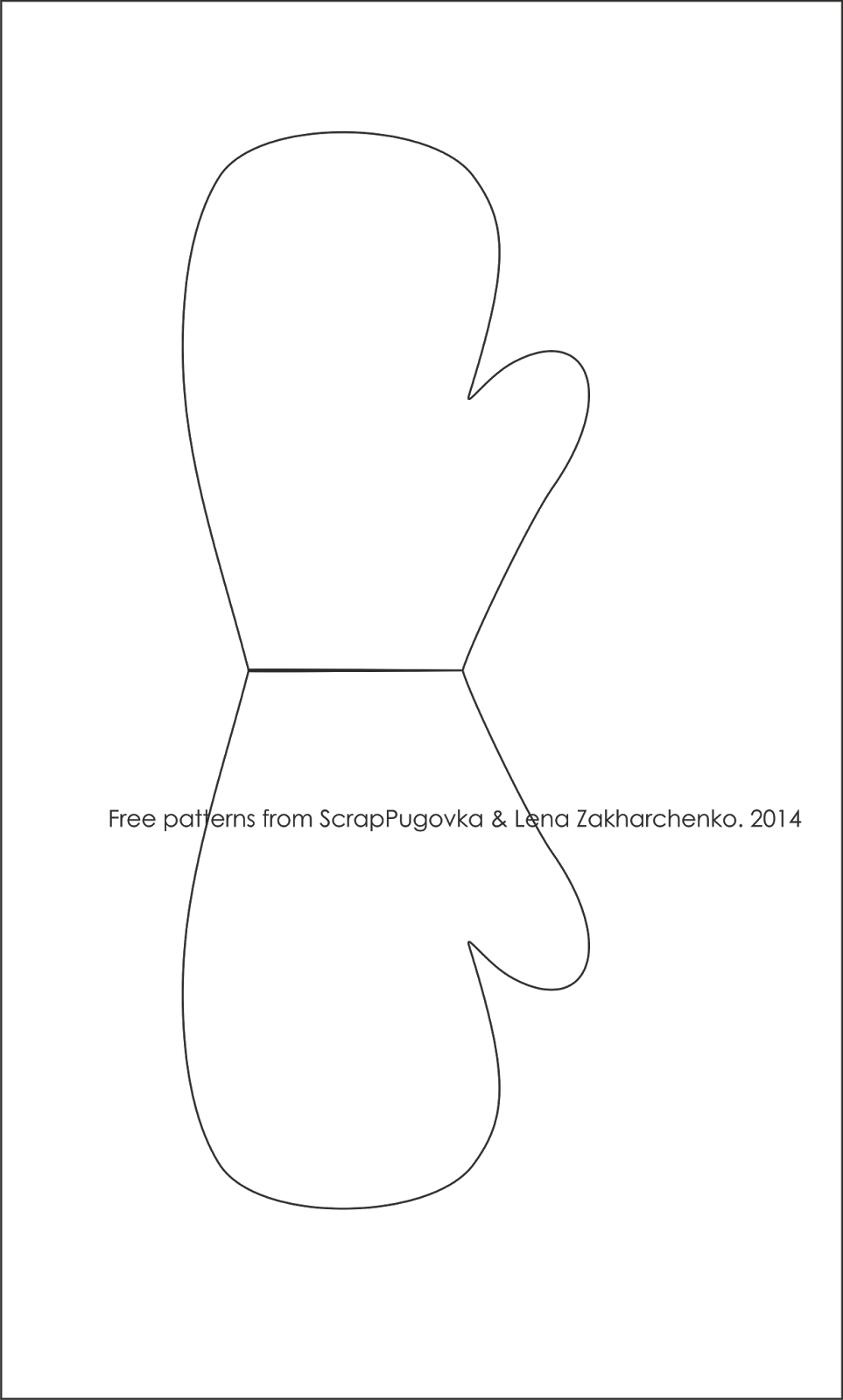 Выкройка варежки для бани из фетра своими руками