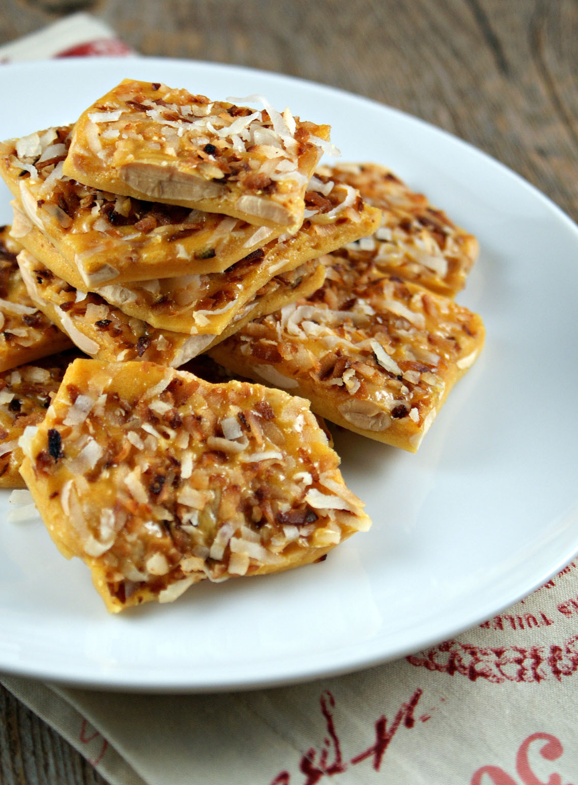 Authentic Suburban Gourmet Coconut and Marcona Almond Brittle Secret