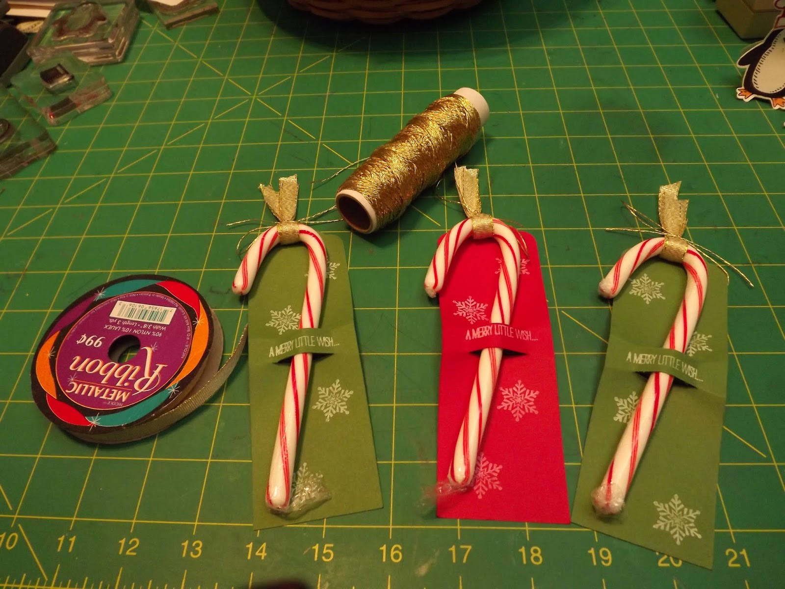 Nanny's Pansy Patch Candy Cane Holders