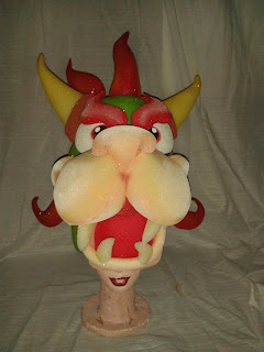 Gorro o Sombrero en goma espuma de Bowser, el Rey Koopa, Mario Bros