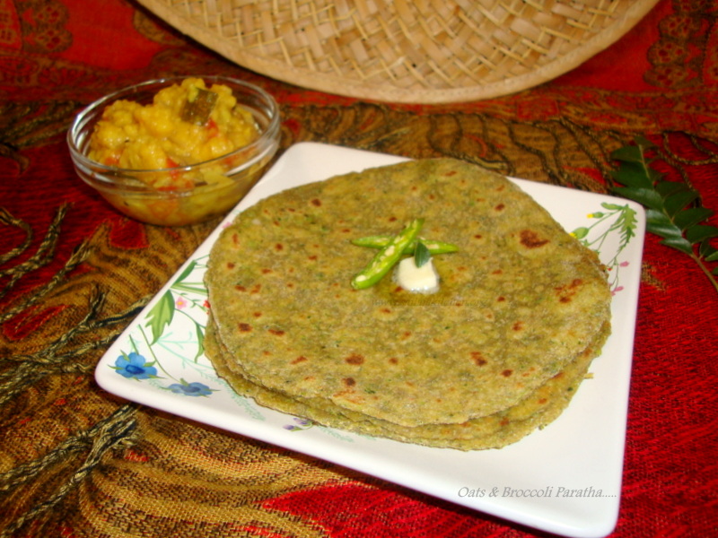Sailaja Kitchen...A site for all food lovers! Oats Broccoli Paratha