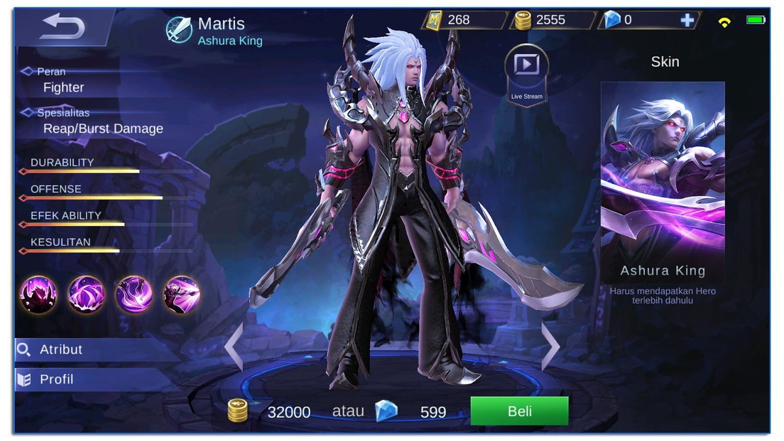 Tips Dan Trik Menggunakan Martis The Ashura King Carabangal