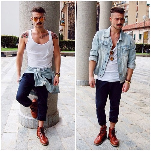 camisa en la cintura hombre