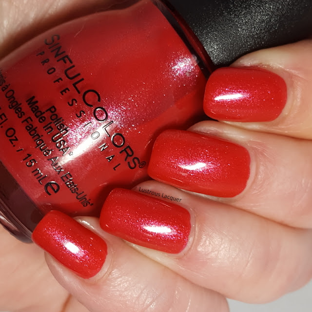 Strawberry red nail polish with magenta shimmer 2018 core line color addition exclusive for Walgreens