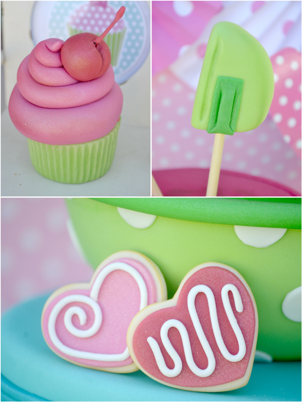 A Very Sweet Pink Cupcake Baking Birthday Party - BirdsParty.com