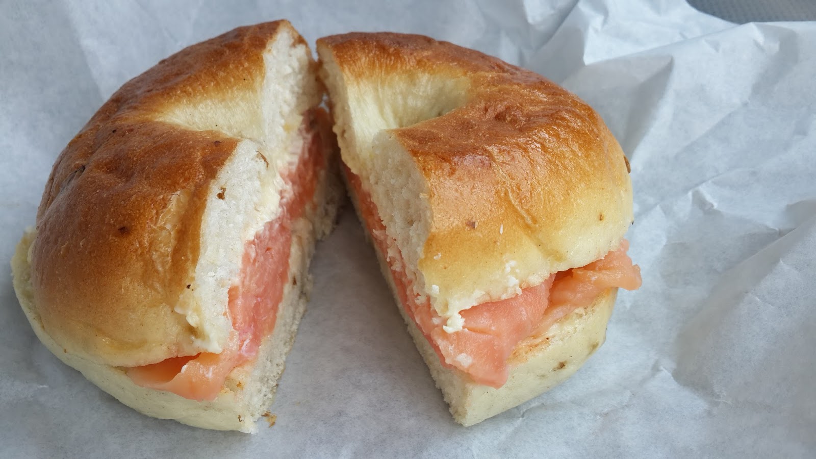 BookWorm Travel Salmon Bagel by San Francisco Coffee, Wisma Consplant