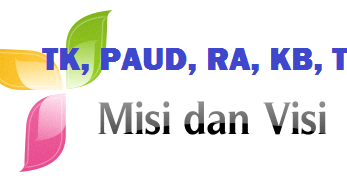 Contoh Rumusan Visi, Misi, dan Tujuan Lembaga PAUD/TK Tahun 2018