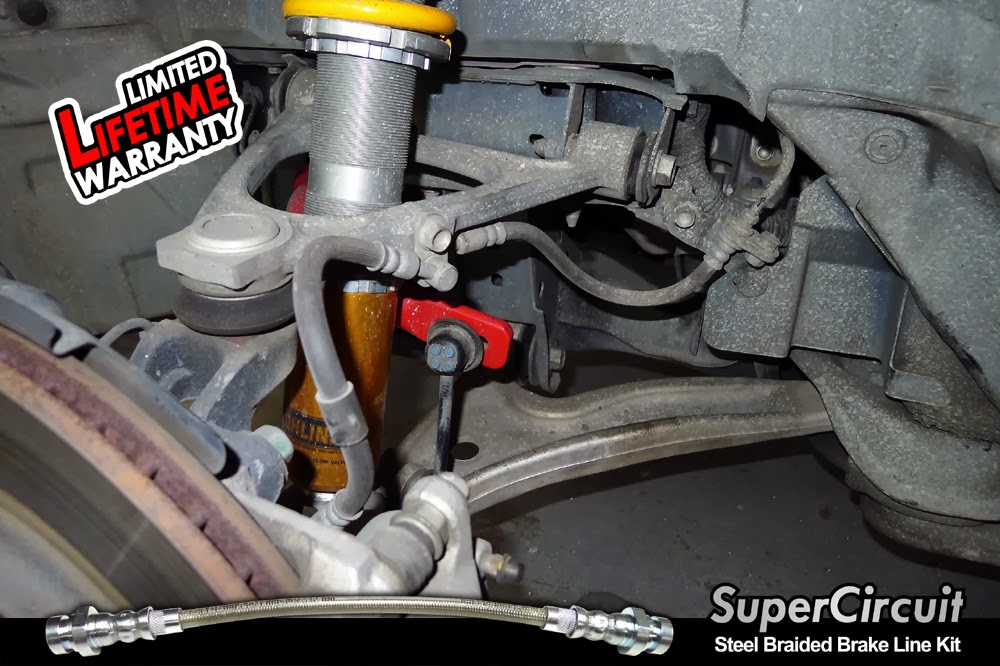 SUPERCIRCUIT Steel Braided Brake Lines Mazda MX5 (NC) Steel Braided