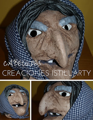 creaciones istillarty mini cabezudo bruxa bruja meiga