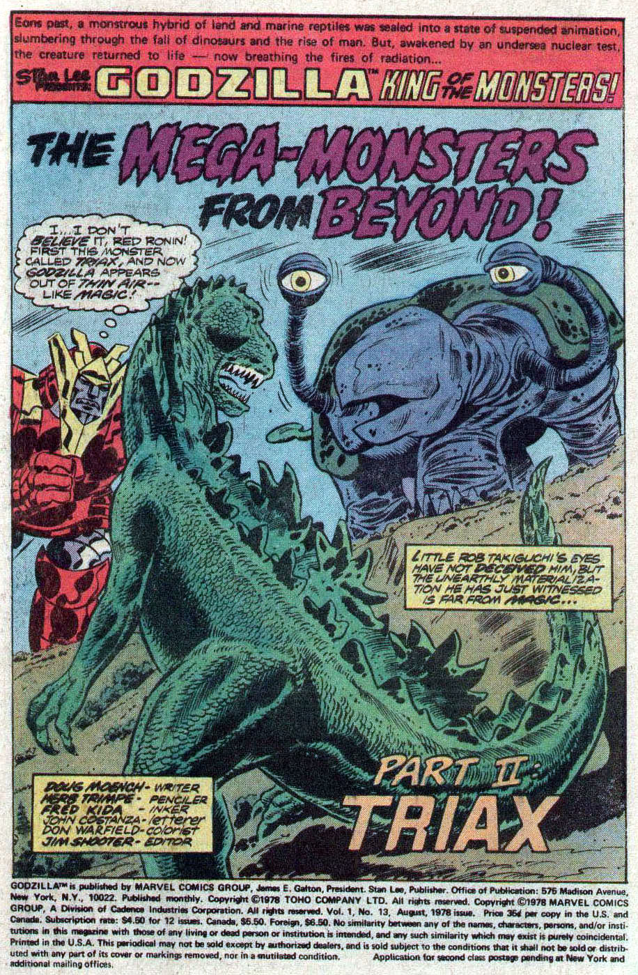 Read online Godzilla (1977) comic -  Issue #13 - 2