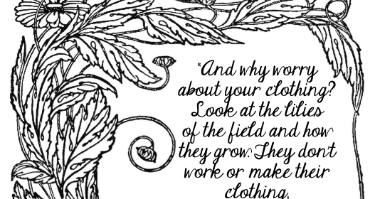 Coloring page of Matthew 6:28-29 | Color The Bible