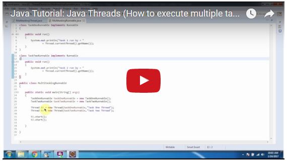 java intermediate tutorials part 5 - override methods... JAVA EE: Java Tutorial: Java Threads (How to execute multiple tasks by ...