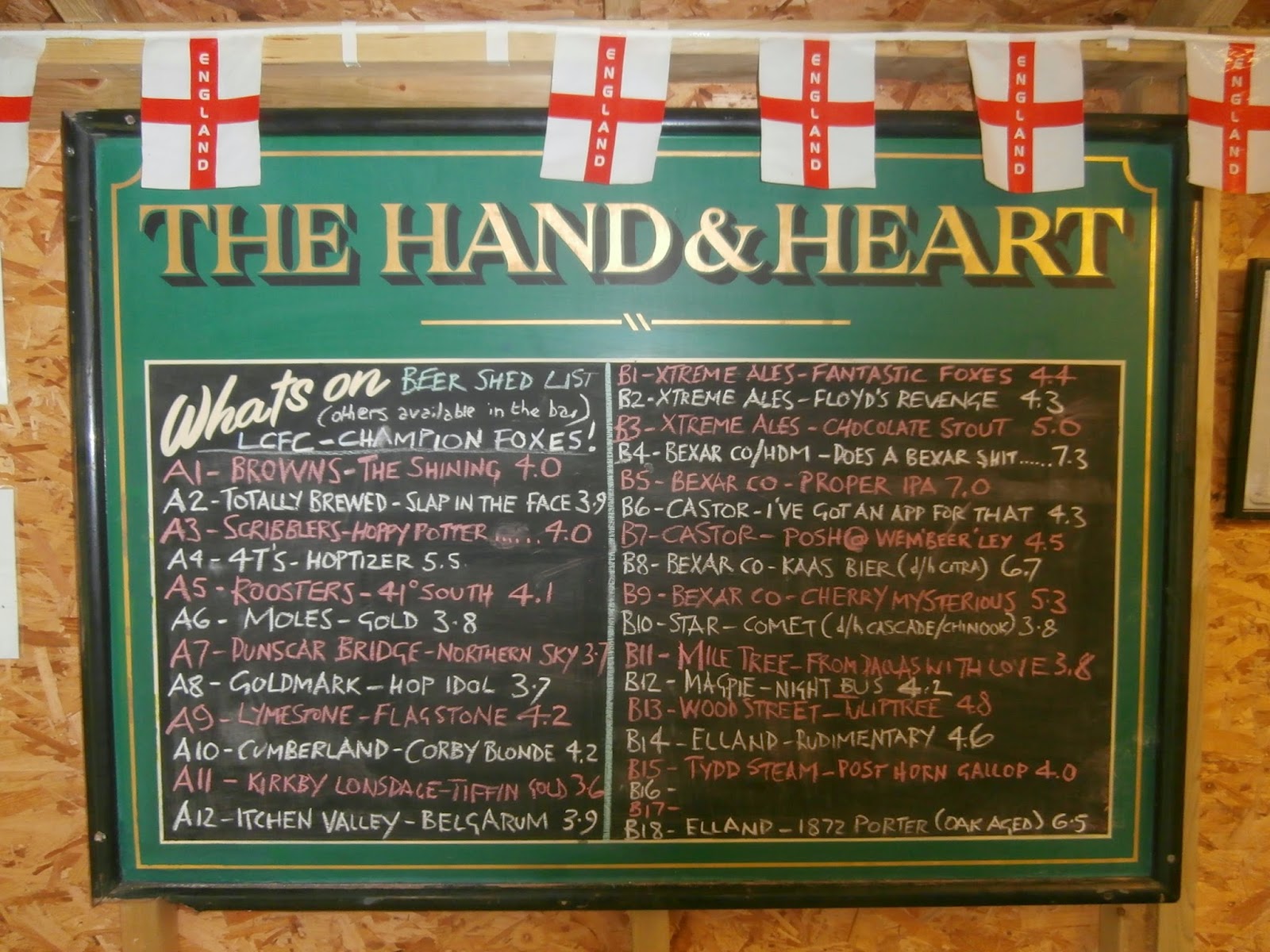 Beers, Steam and Nationals The Hand and Heart in Peterborough