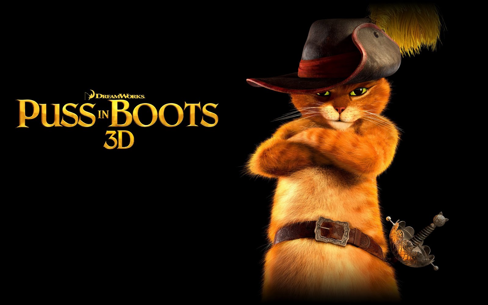 El gato con botas en 3D Puss in boots (Wallpaper) El gato con botas en 3D Puss in boots (Wallpaper)