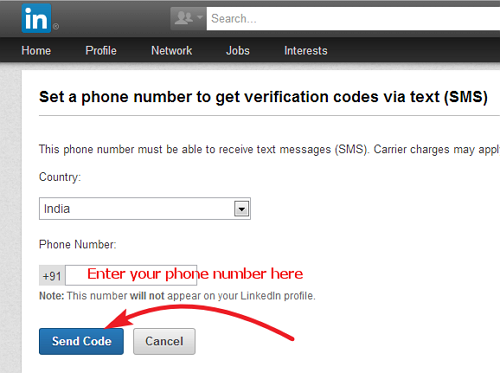 linkedin security phone number