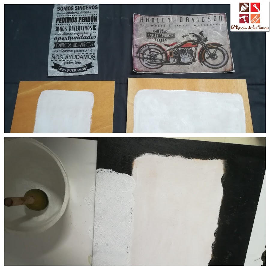 como hacer un cartel de madera