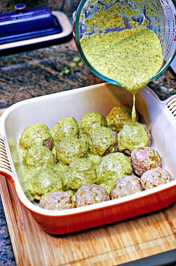 Stuffed Green Chile Meatballs