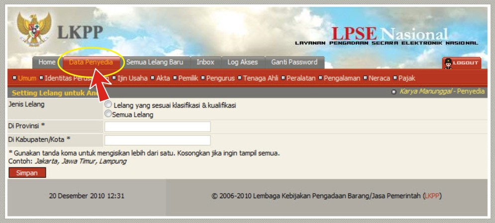 CARA UPLOAD,ENKRIPSI, DAFTAR DI LPSE SELURUH INDONESIA