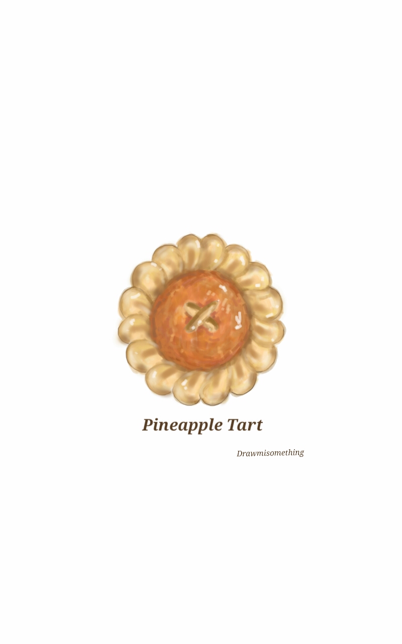 Draw Mi Something ONG LAI TAT Pineapple tart