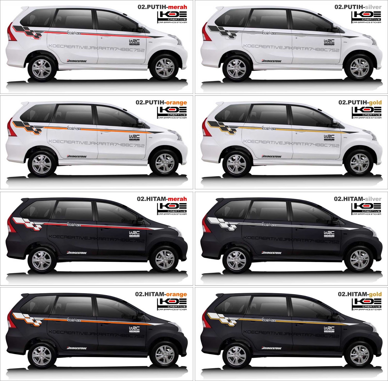 Ide Baru 15 Desain Stiker Mobil Avanza