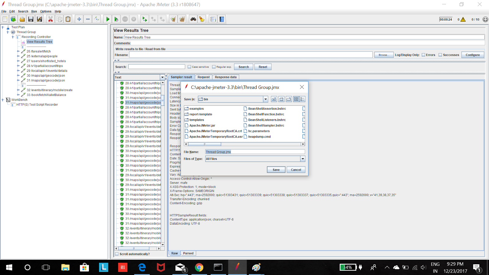 Mobile App API Performance Testing using Jmeter