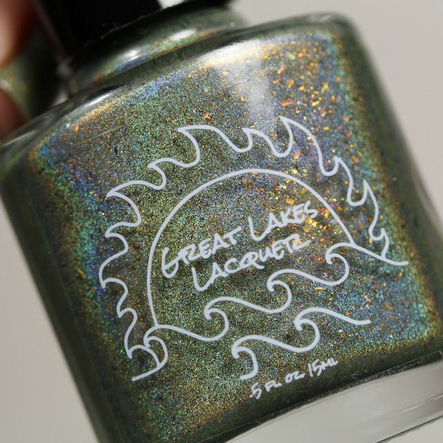 Great Lakes Lacquer It's Treasure, Savvy olive green polish