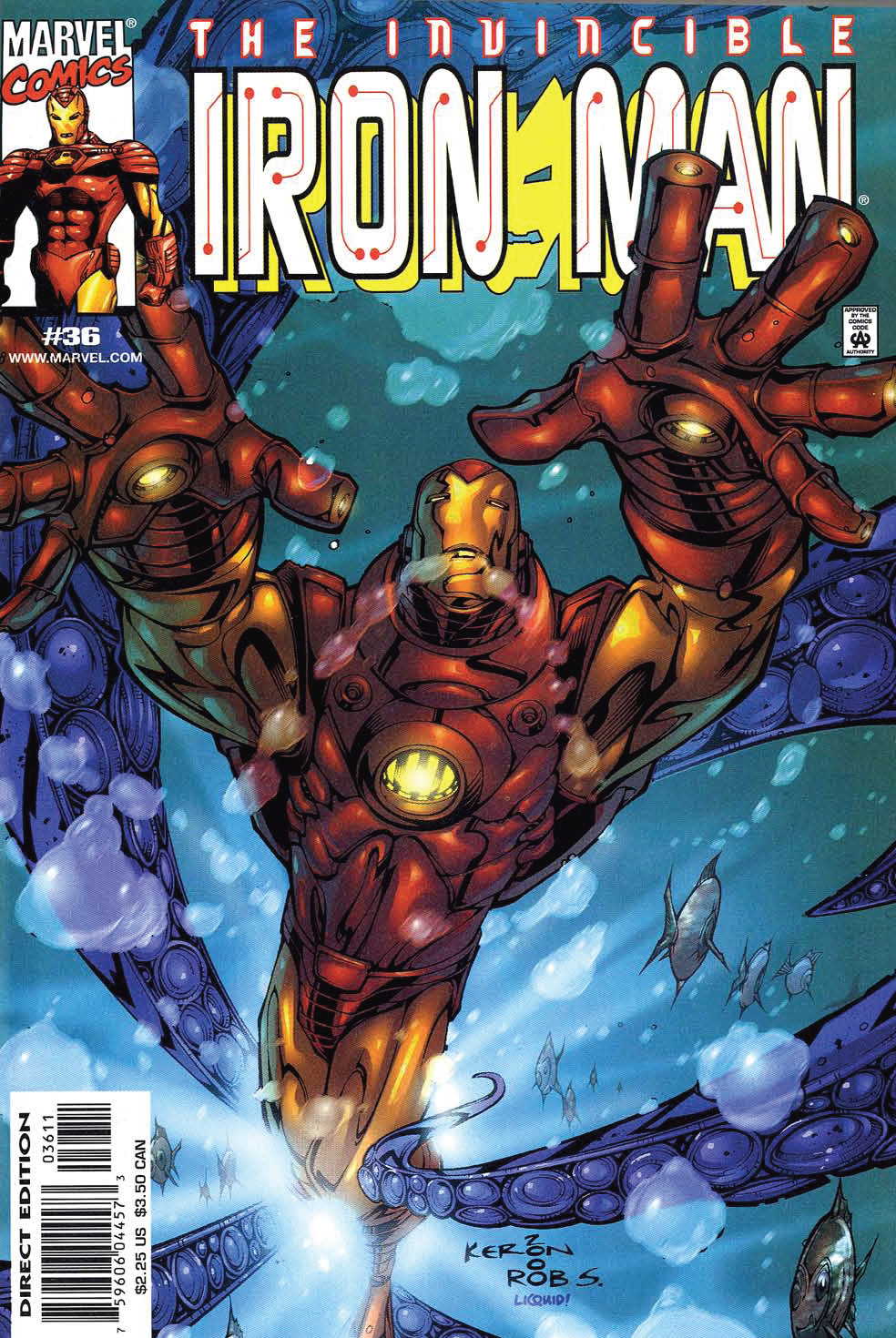 Read online Iron Man (1998) comic -  Issue #36 - 1