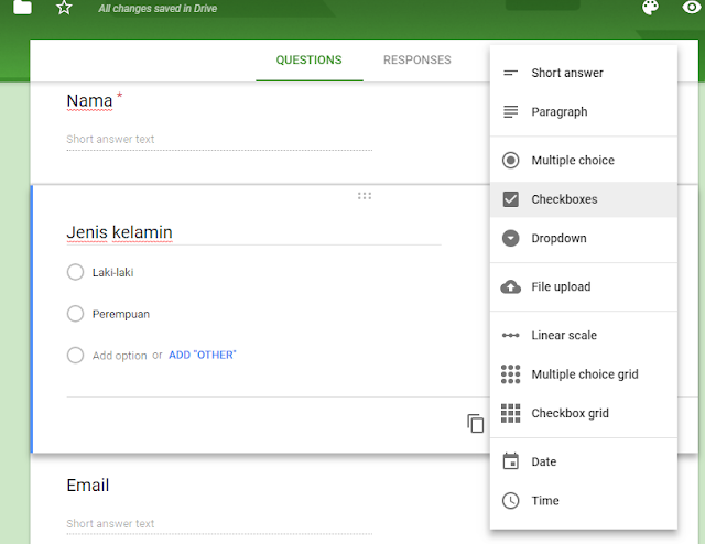 Cara Membuat Kuesioner dan Formulir Online di Google Form - WandiWeb