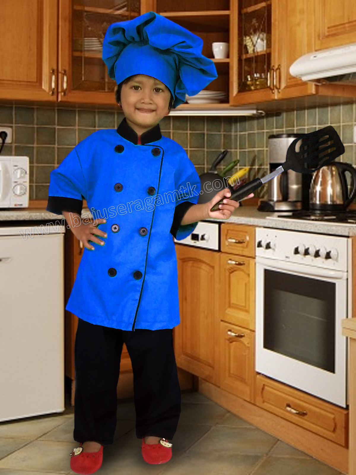 baju profesi anak baju Chef anak