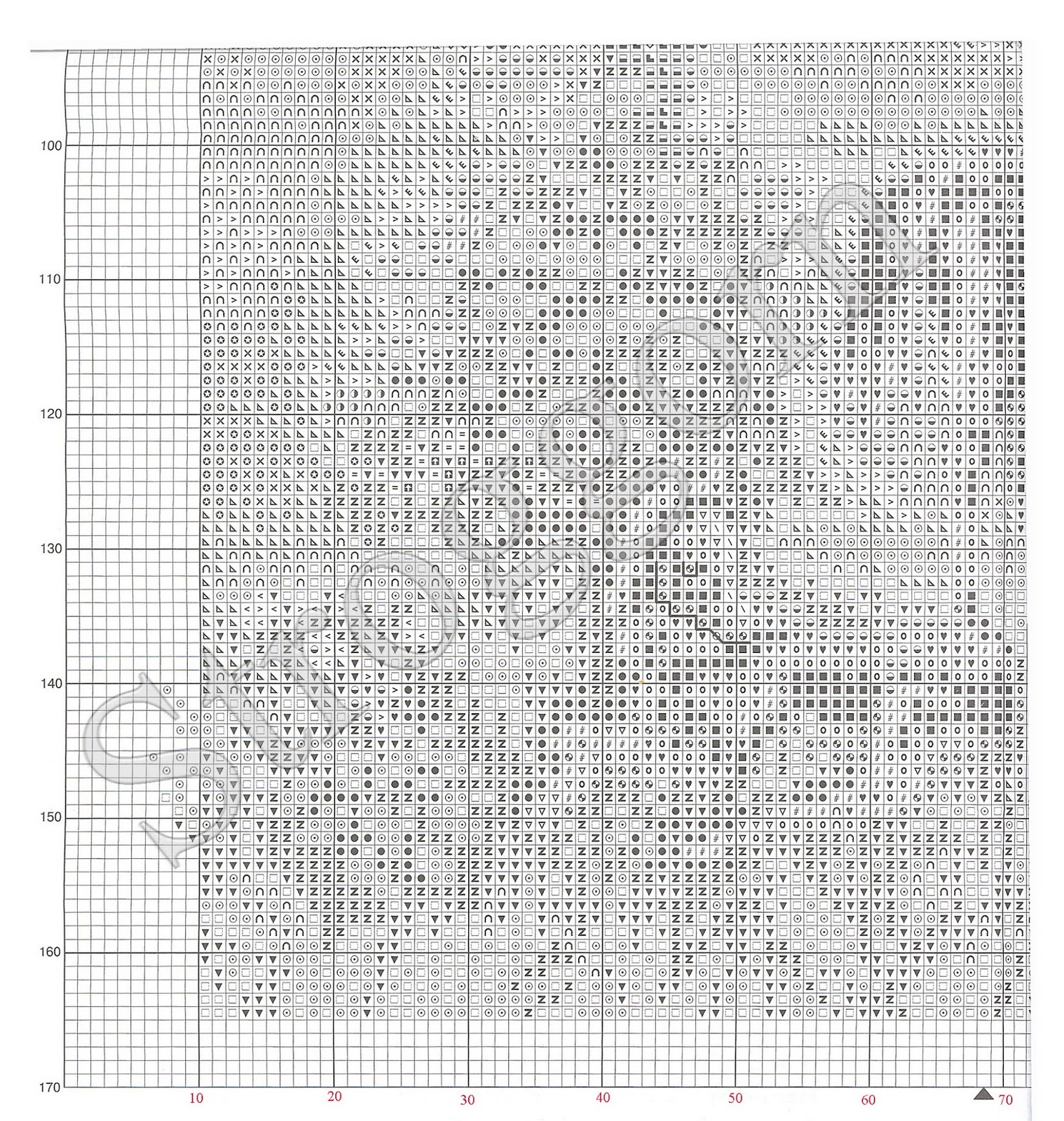 Электронная схема вышивки panna ковер