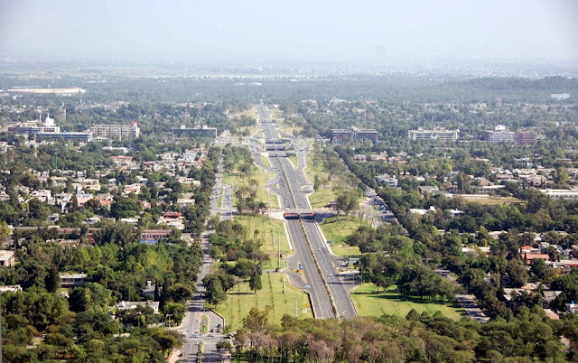 imagem aérea de Islamabad – Paquistão