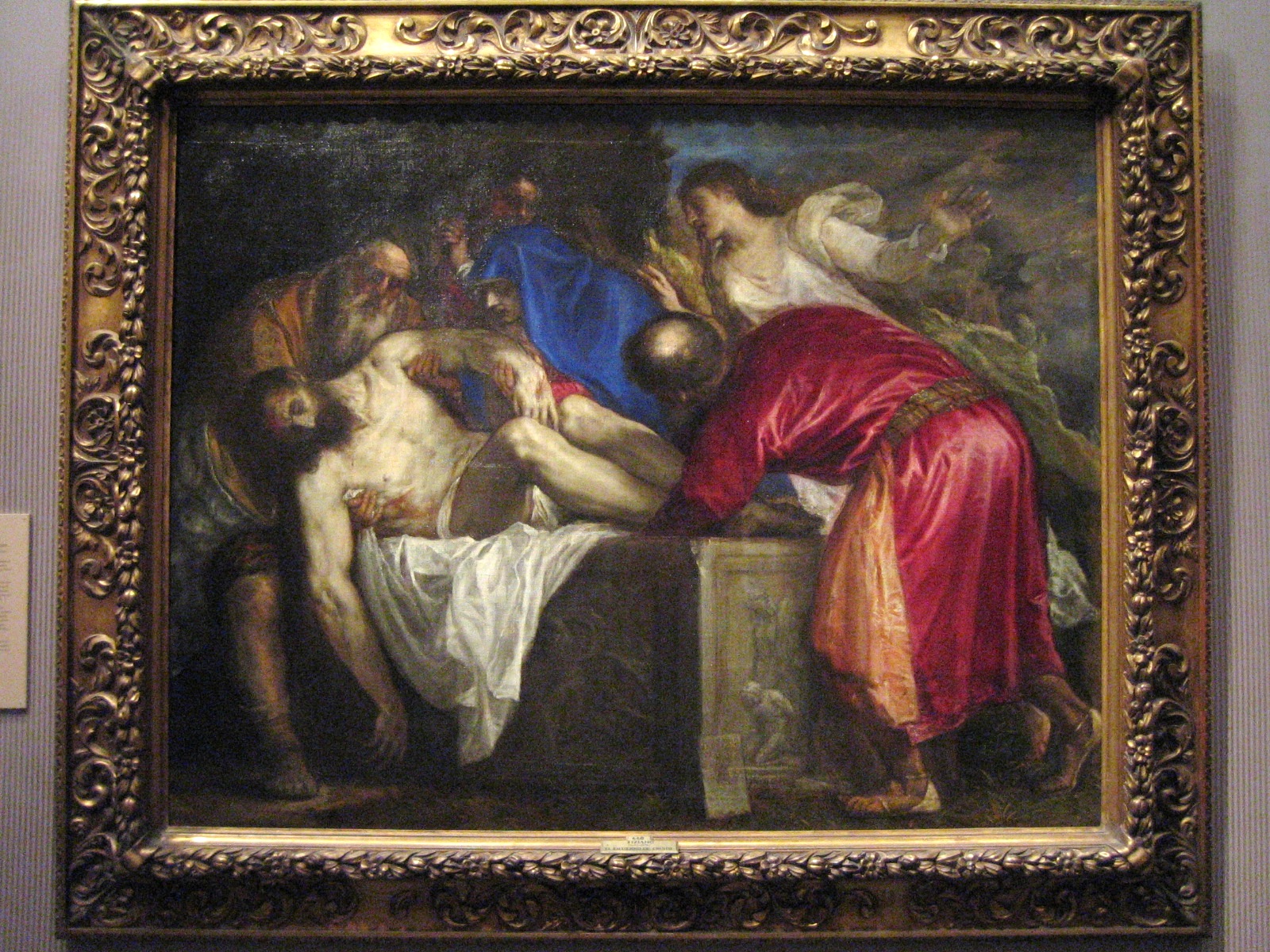 Тициан положение во гроб картина