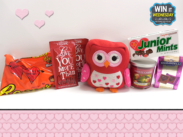 Includes chocolate, owl plush, Yankee Tumbler Candle, Hot Cocoa and more!
