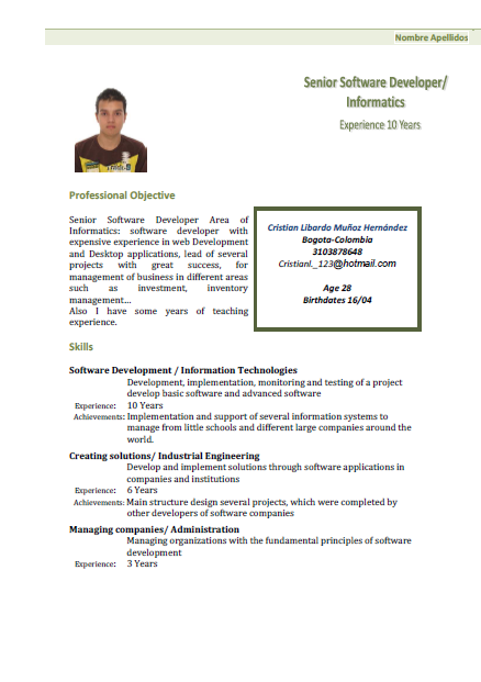 Resume for 3 years experience in java