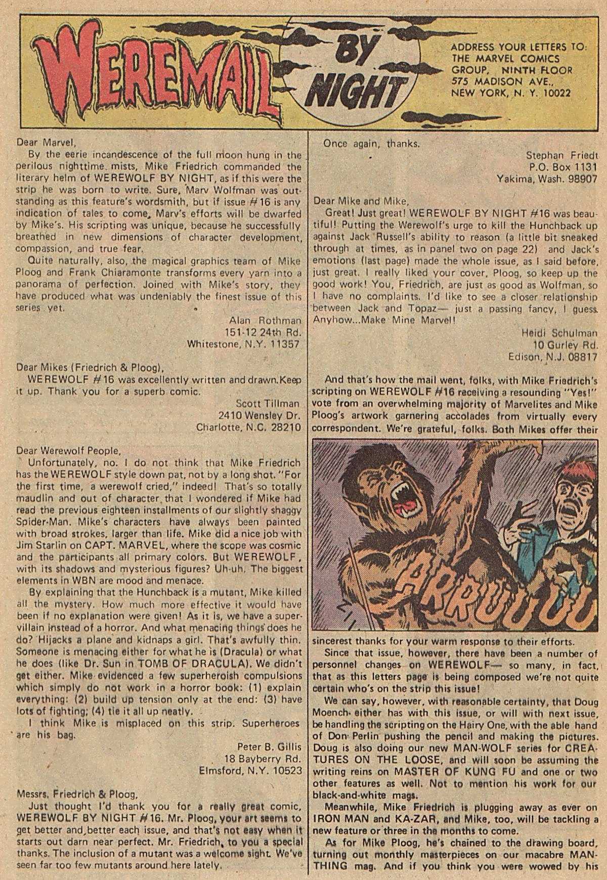 Read online Werewolf by Night (1972) comic -  Issue #20 - 13